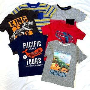 Bundle of 6 boys shirts Size 5